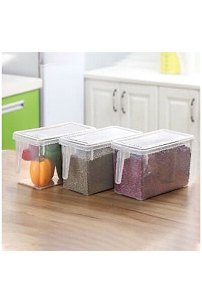 OEM Refrigerator Organizer Box with Handle & Plastic Lid 31.5x15.5x16cm