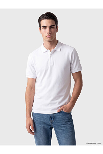 LC Waikiki Rmz Gi̇yi̇m Farkiyla Devrik Roba Yaka Pique Men's T-Shirt