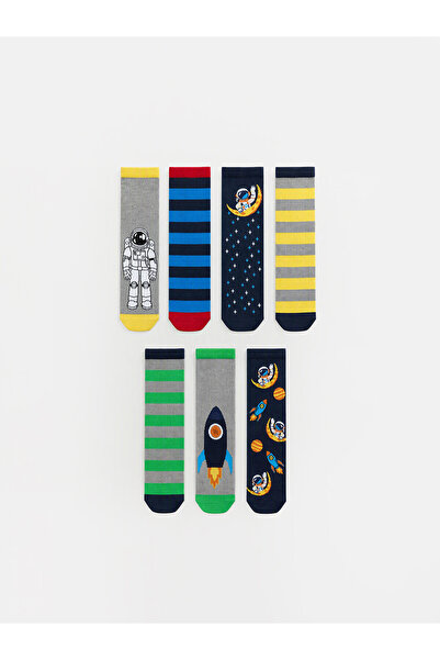 LC Waikiki Lcw Kids Mixed Boys' Socks with Nevavm Difference