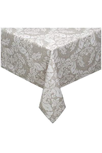 OEM Summer Tablecloth Beige Baroque Pattern 180x140cm