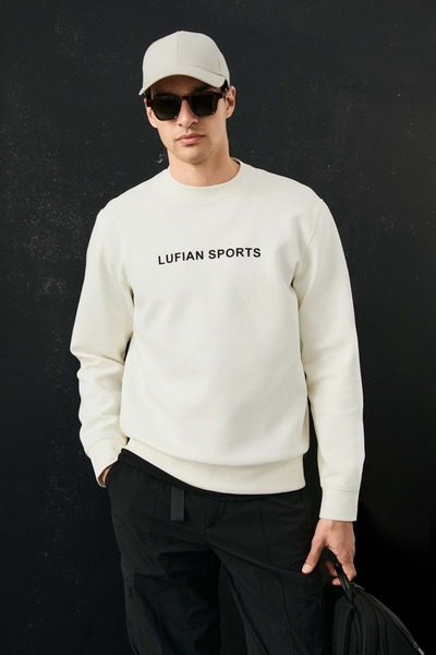 Lufian 112030195 Rowan Erkek Sweatshirt BEYAZ