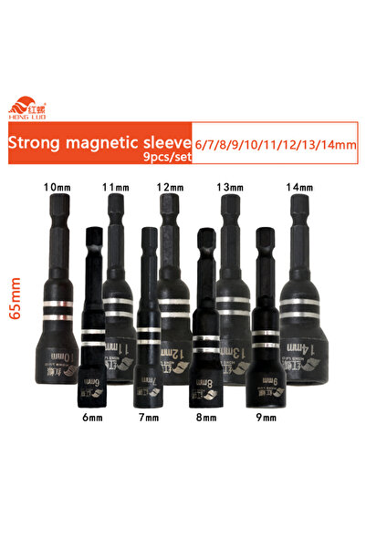 Choice 9pcs 3/4/6/9pcs Hex Magnetic Socket Wrench Socket Electric Drill Tool ...