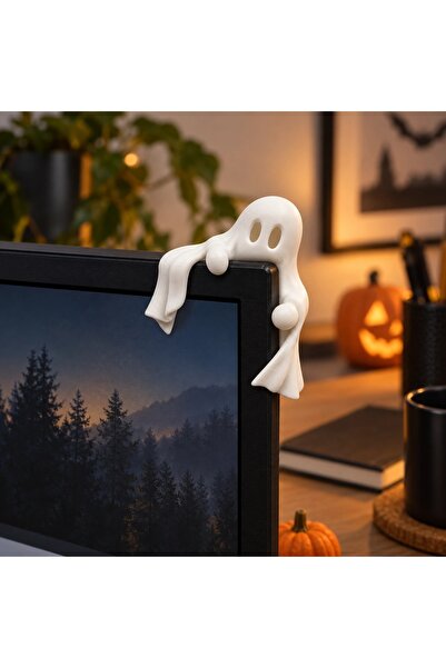 OEM Figurină fantomă pentru monitor, 64 x 92,5 x 31,8 mm - decor Halloween