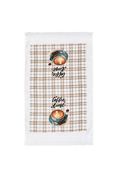 OEM Cotton Kitchen Towel "Coffee Time" 60x35cm