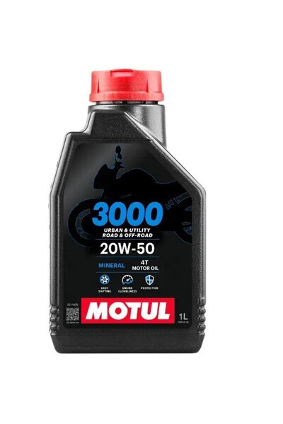 Motul Yağ - 3000 [20w50] [minarel] 4t - 1 Litre