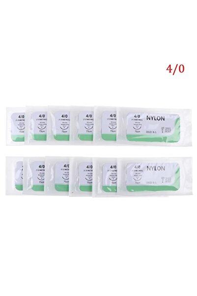 Choice 12PCS 4.0 12PCS 2.0/3.0/4.0 Suture Needle Nylon Medical Thread Aseptic...