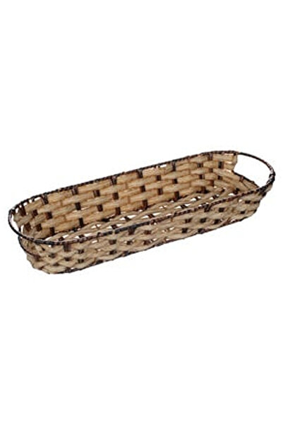 OEM Decorative Kitchen Basket Ecru Brown Woven 38x13.5x6cm