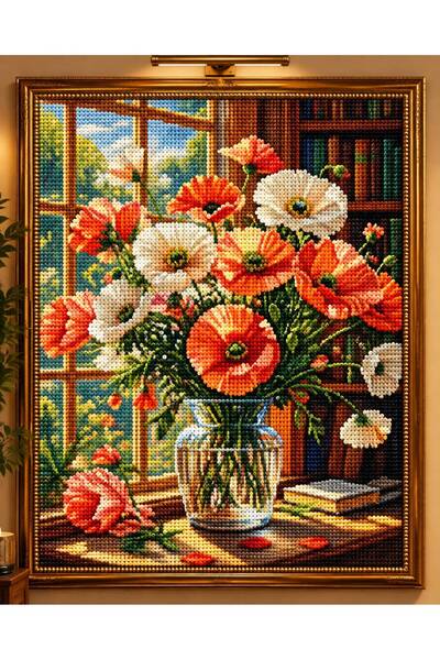 DNZt 5D Diamond Painting 50x40 cm Elmas Mozaik Boncuklu Taşlı Goblen Pano Tab...