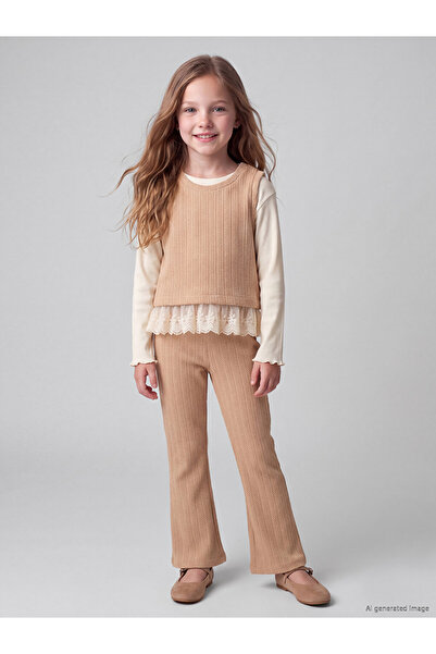 LC Waikiki Crew neck girls' set