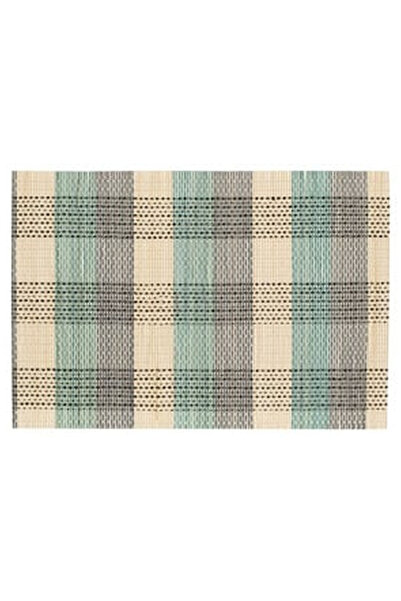OEM Bamboo Plate Holder Checkered Grey Beige Mint Green 45x30cm