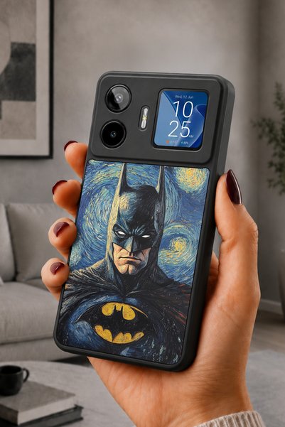 General Mobile Gm 26 Pro Compatible Printed, Matte Black, Soft Silicone, Prot...