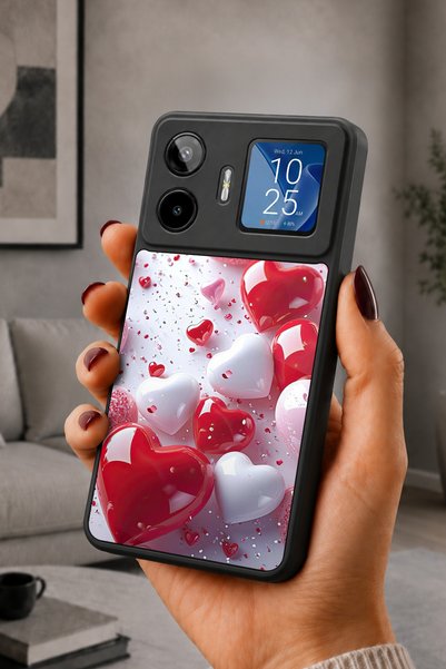 General Mobile Gm 26 Pro Compatible Printed, Matte Black, Soft Silicone, Prot...