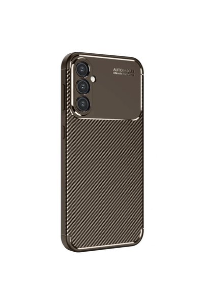 FMA Samsung Galaxy A26 Case Auto Focus Carbon Cover - Brown
