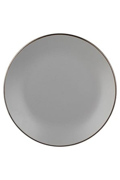 OEM Grey Plate "Metallic" "Ceramic 27cm"