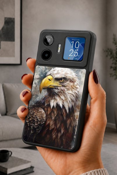 General Mobile Gm 26 Pro Compatible Printed, Matte Black, Soft Silicone, Prot...