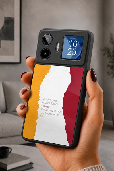 General Mobile Gm 26 Pro Compatible Printed, Matte Black, Soft Silicone, Prot...