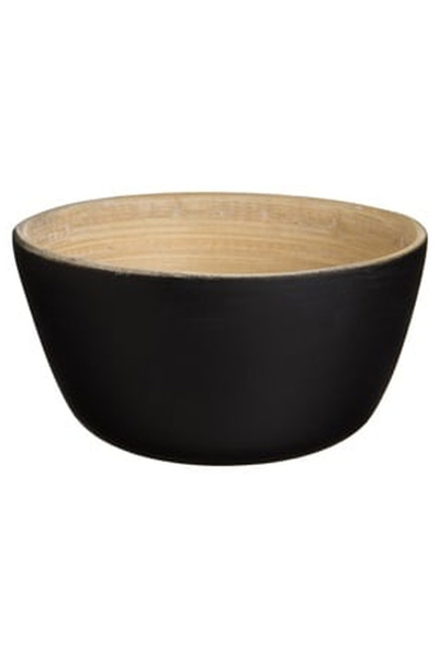 OEM Black & Natural Bamboo Bowl 300ml