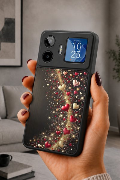 General Mobile Gm 26 Pro Compatible Printed, Matte Black, Soft Silicone, Prot...