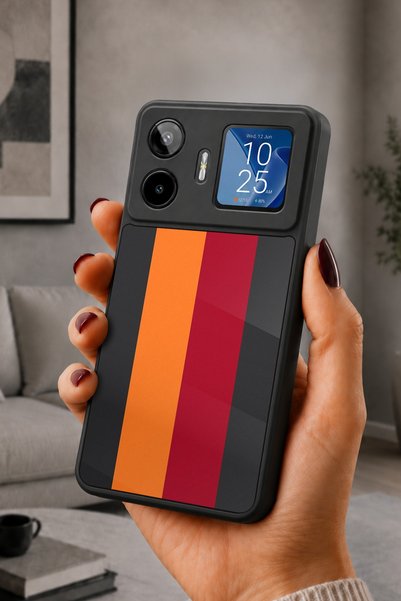 General Mobile Gm 26 Pro Compatible Printed, Matte Black, Soft Silicone, Prot...