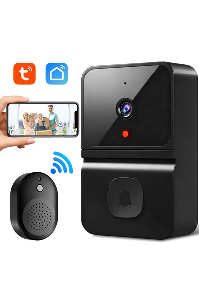 RXH Sonerie Wireless cu Cameră Video HD 720p, WiFi, Vedere Nocturnă și Apel V...