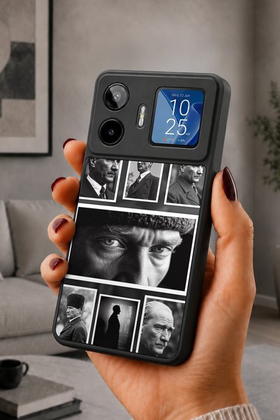General Mobile Gm 26 Pro Compatible Printed, Matte Black, Soft Silicone, Prot...