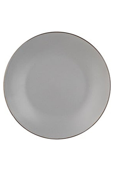OEM Grey "Metallic" Ceramic Fruit Plate 21cm
