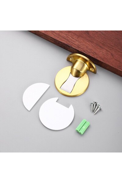 Choice 6.6 6.0 3.4cm Golden-1pc Invisible Magnetic Door Stopper Stainless Ste...