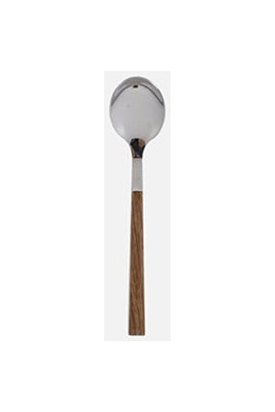 OEM Stainless Steel Spoon with Wood Effect Handle 16cm