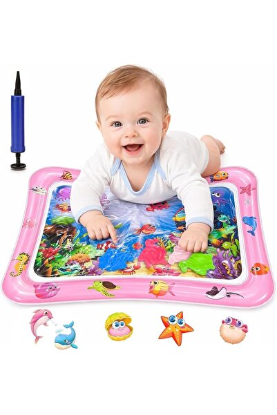 Naxifly Baby Water Mat, Water Baby Game mat, Baby Tummy Time Water Mat, Infla...