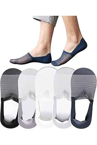 X SPRING Breathable Socks, 5 Pairs Ice Silk No Show Socks for Men, Comfortabl...
