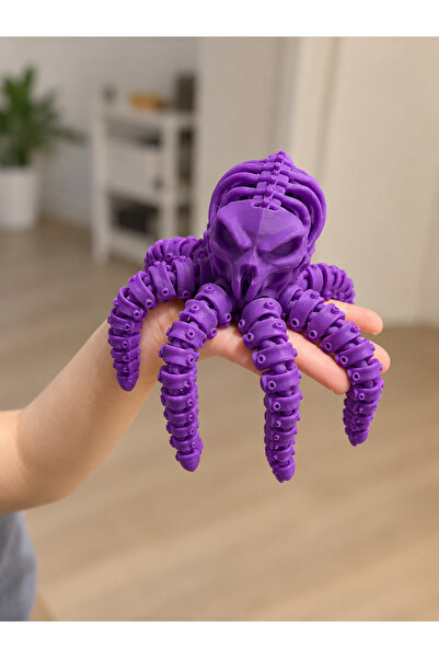 NozzleLab Eklemli İskelet Ahtapot Figürü – Hareketli Esnek 3D Baskı Masaüstü ...