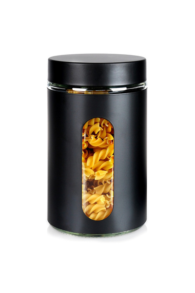 Vilde Recipient de sticlă pentru produse vrac cu capac cu filet 1 l
