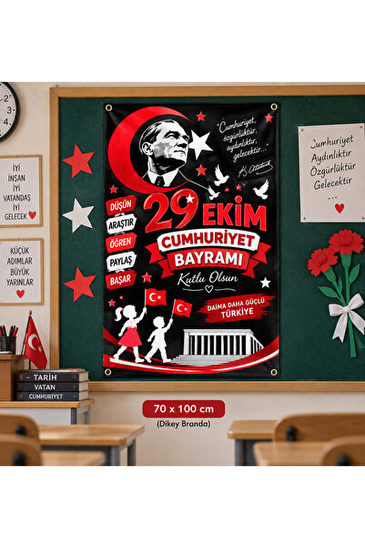 toreksan reklam 29 Ekim Cumhuriyet Bayramı Branda 70x100 cm – Atatürk Temalı ...