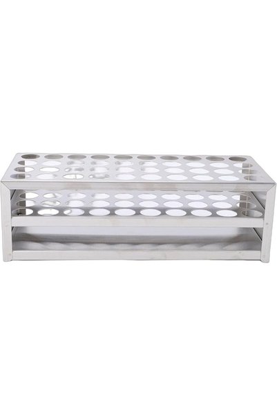 Zerodis Test Tube Rack, 40 Holes Laboratory Stand Holder 304 Stainless Steel ...