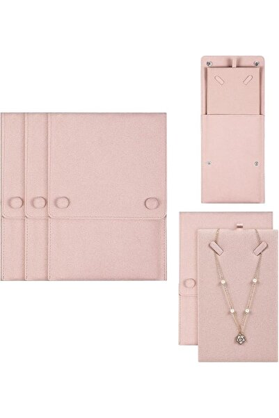 Yelajoy Travel Jewelry Organizer Case, 3-Pack No Tangle Necklace Pouch Holder...