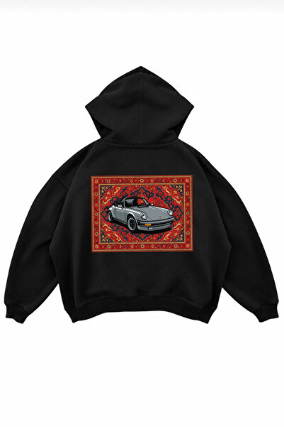 genosha Hanorac supradimensionat cu glugă și imprimeu Porsche