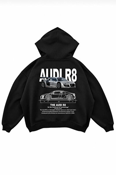 genosha Hanorac supradimensionat cu glugă și imprimeu Audi R8