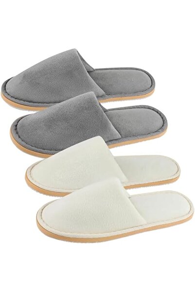 Oshima Tsubaki 2 Pairs Spa Slippers Washable & Reusable Disposable Slippers f...