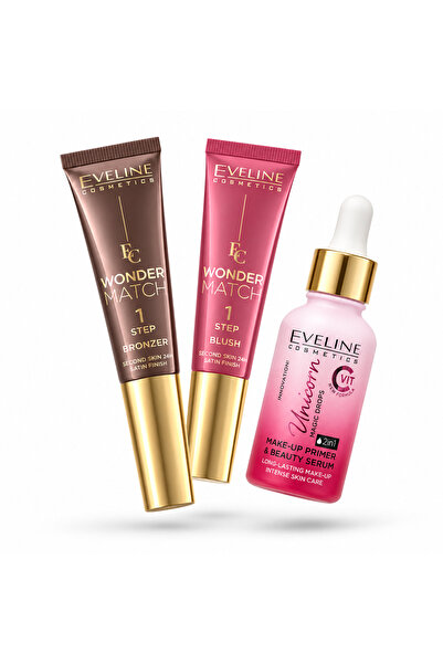 Eveline Cosmetics Σετ Eveline Machiaj – Wonder Match Μπρόνζερ Νο1 + Ρουζ Νο1 ...