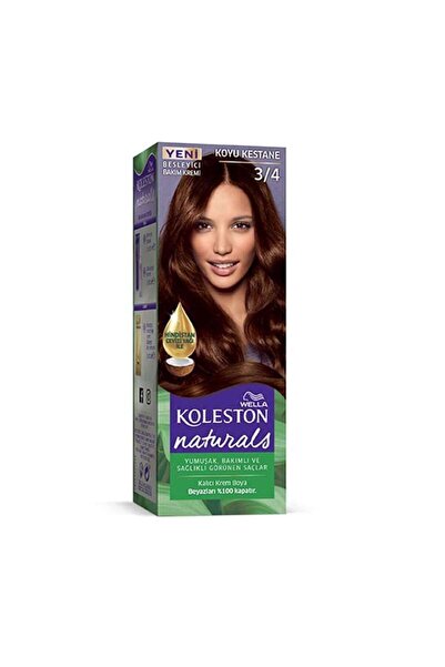 wella koleston Naturals Saç Boyası Koyu Kestane 3/4