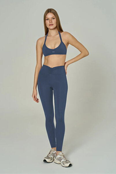 Nala Activewear 'Angelina Classic' Bel Büzgülü Dar Kesim Tayt