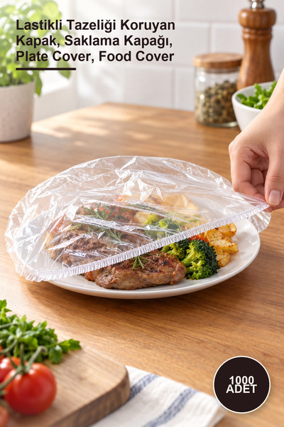 Yenilig 1000 Adet Tencere Ve Tabak Bonesi – Lastikli Tazeliği Koruyan Kapak, Saklama Kapağı, Plate Cover, Food Cover