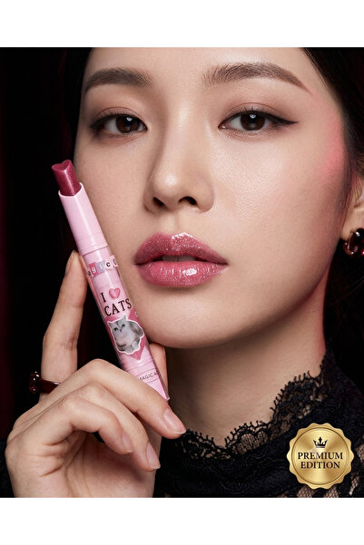 Kozmetik Heart Design Glittery Glossy Lipstick - Gothic Lolita Series - Glass...