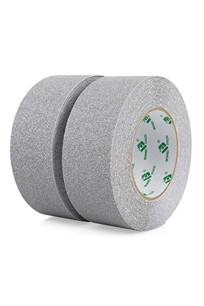 BOMEI PACK 2 Rolls Grey Anti Slip Stair Treads High Traction Stair Tape Stron...
