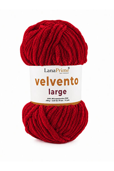 Lanaprime Velvet Large (Thick) Velvet Hand Knitting Yarn 100 Gr 70 m Pack of 5