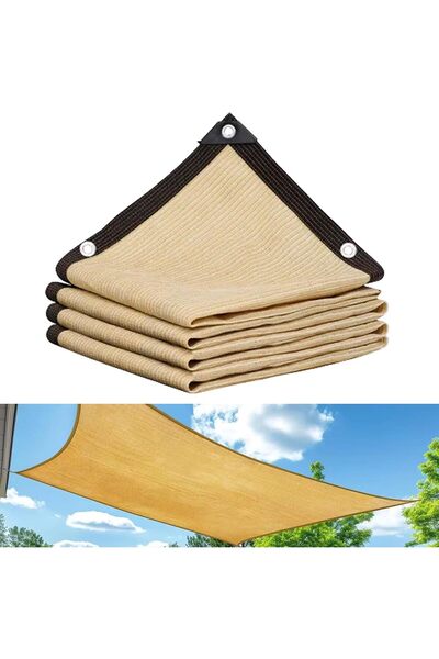 Noonedibs Velă de umbrire 3×4 m, plasă HDPE perforată pentru grădină, terasă ...