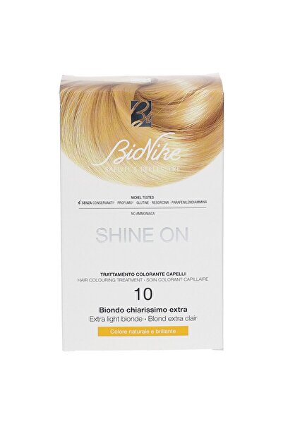 BioNike Shine On, Vopsea de păr permanentă, 10 Blond Extra Deschis, 145 ml