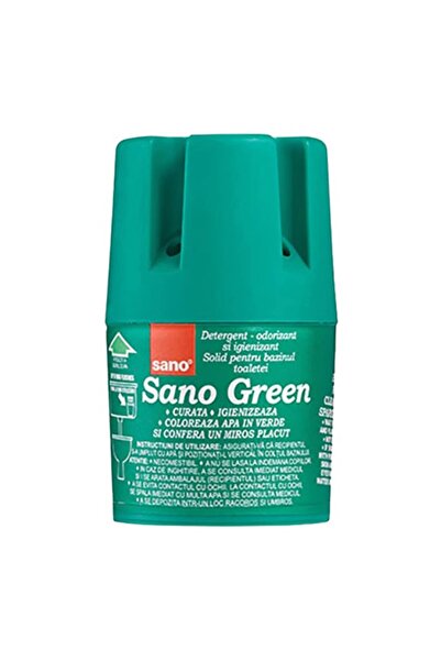 Sano Set 2 x Odorizant Solid pentru Rezervorul Toaletei Sano, Verde, 150 g