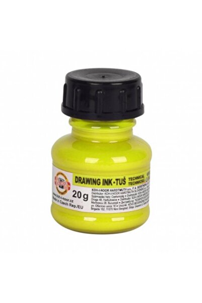 Koh-i Noor Set 3 x Tus Desen, Galben Fluorescent, 20 g