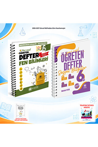 Çanta Yayınları 2026-2027 Çanta 6. Sınıf Tüm Dersler 2 Kitap Fen-Sos Defter Set